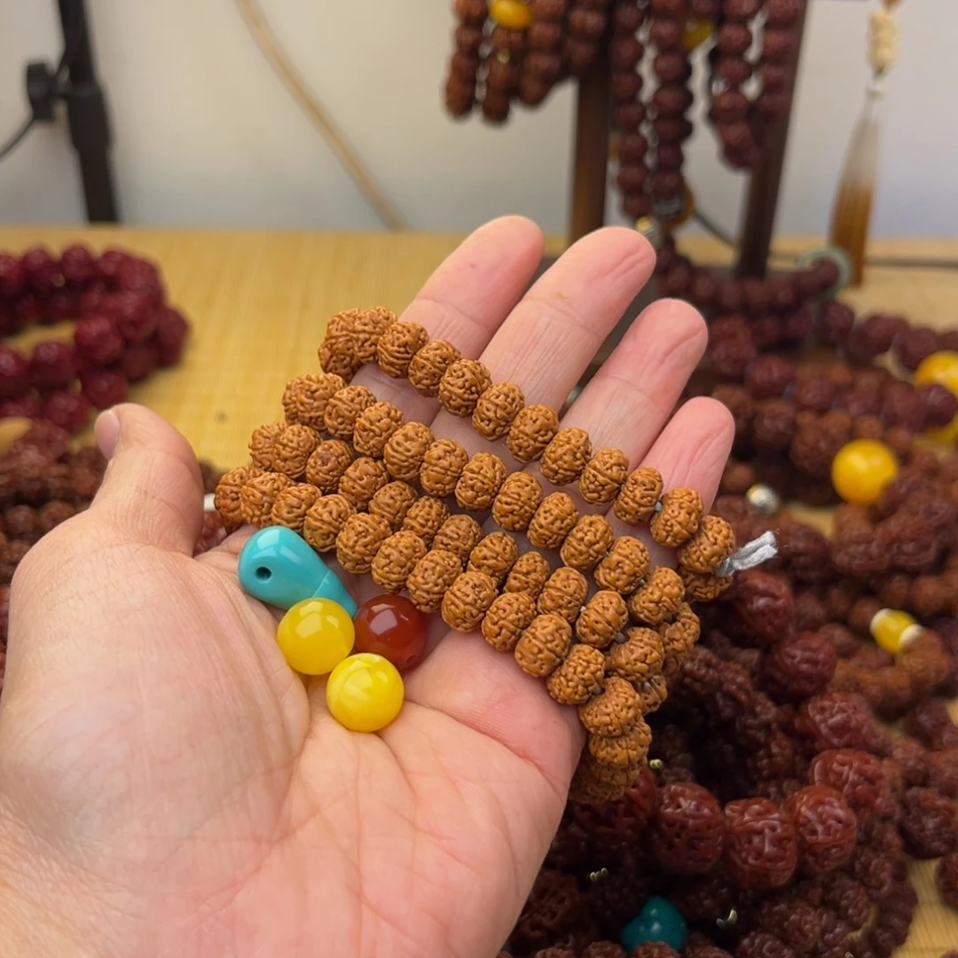 A***z六瓣原皮108颗手串老树王