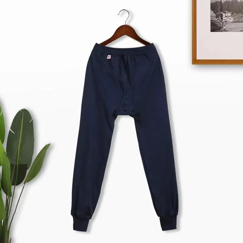 中老年男秋裤100%纯棉线裤保暖全棉老式秋裤老年人棉毛长裤新疆棉