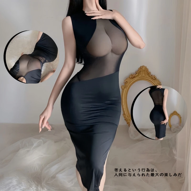 女士性感诱惑连衣裙长裙包裙夜店装夜迷离显瘦包臀裙辣妹打底夏季