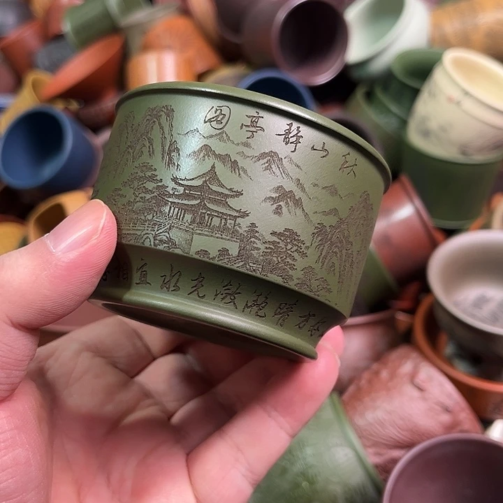 紫砂茶杯全手工紫砂主人杯