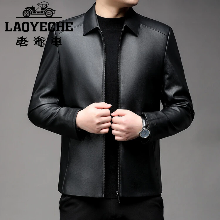 皮衣男装纯色潮流四季流行