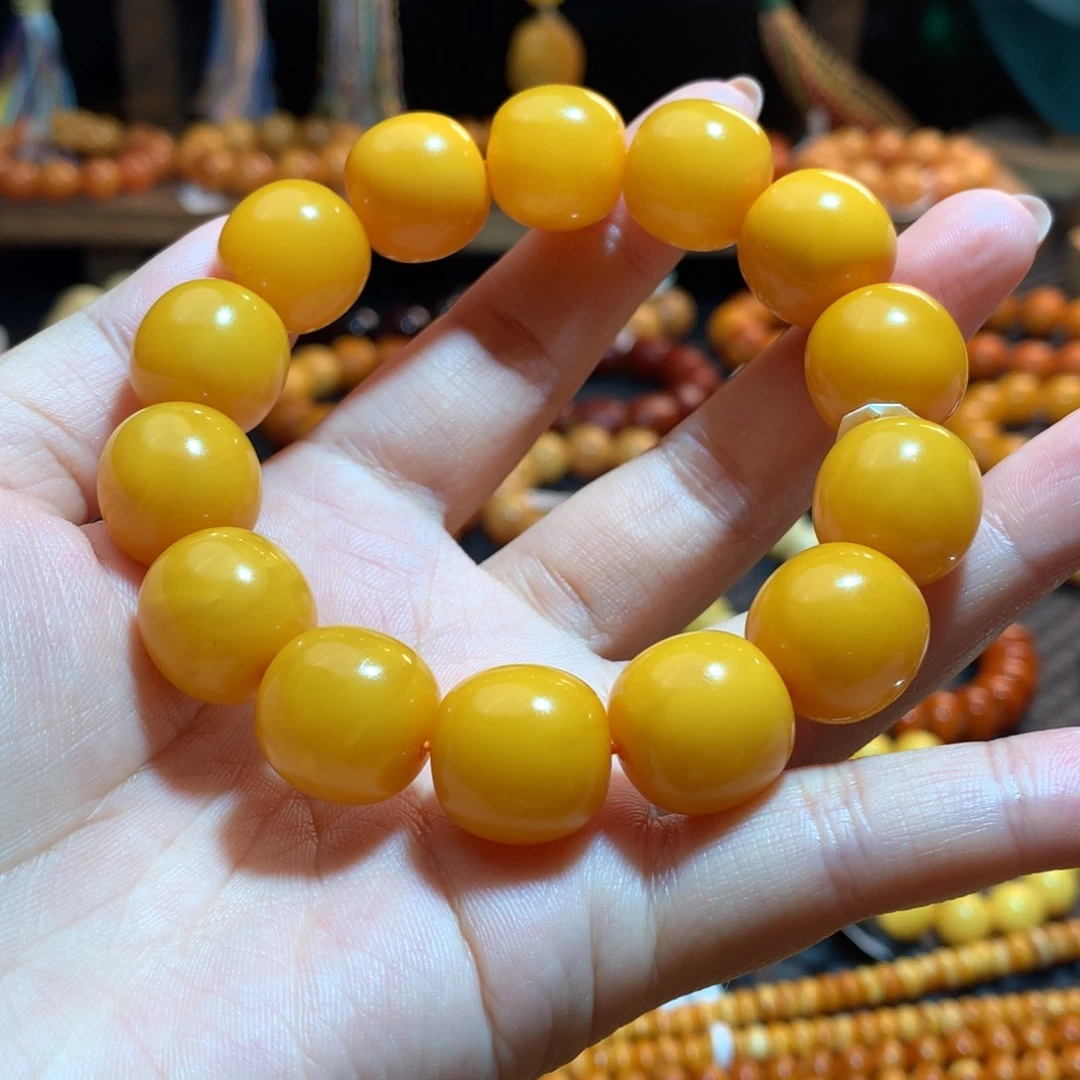 蜜蜡未镶嵌手串蜜蜡手串