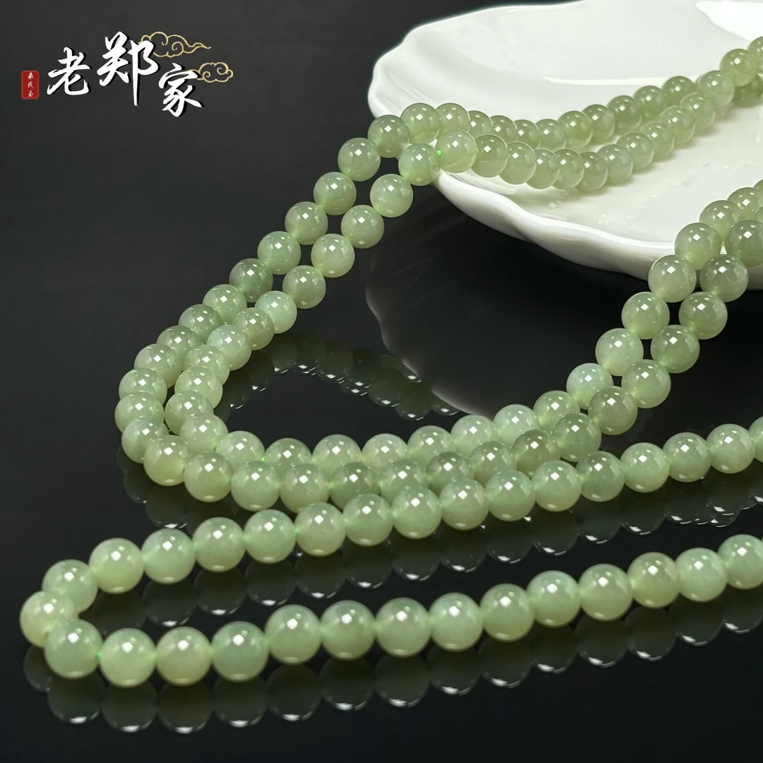 【老郑家】和田玉项链 约8mm 多样性发1件 890
