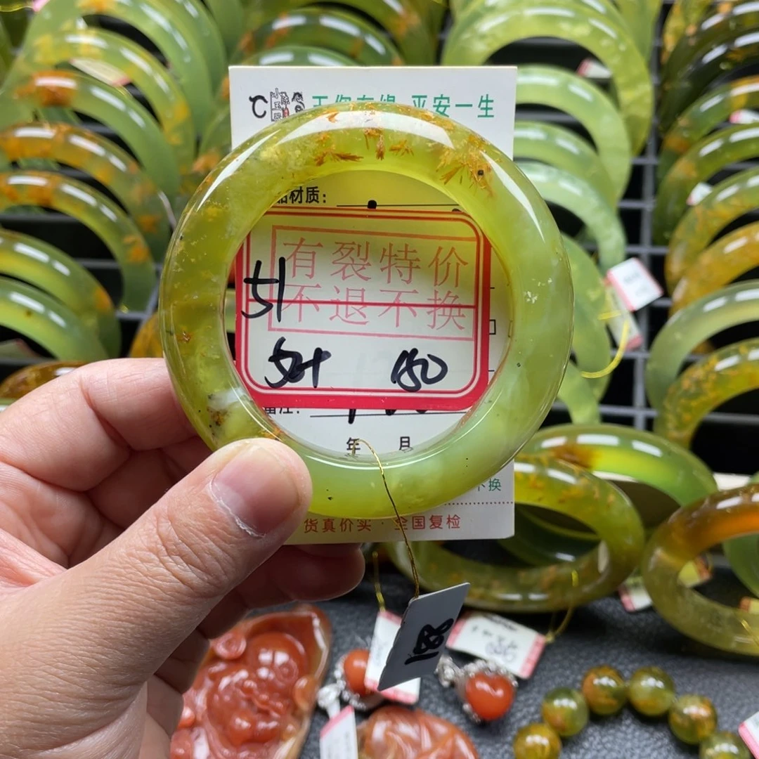 未镶嵌蛇纹石玉手镯