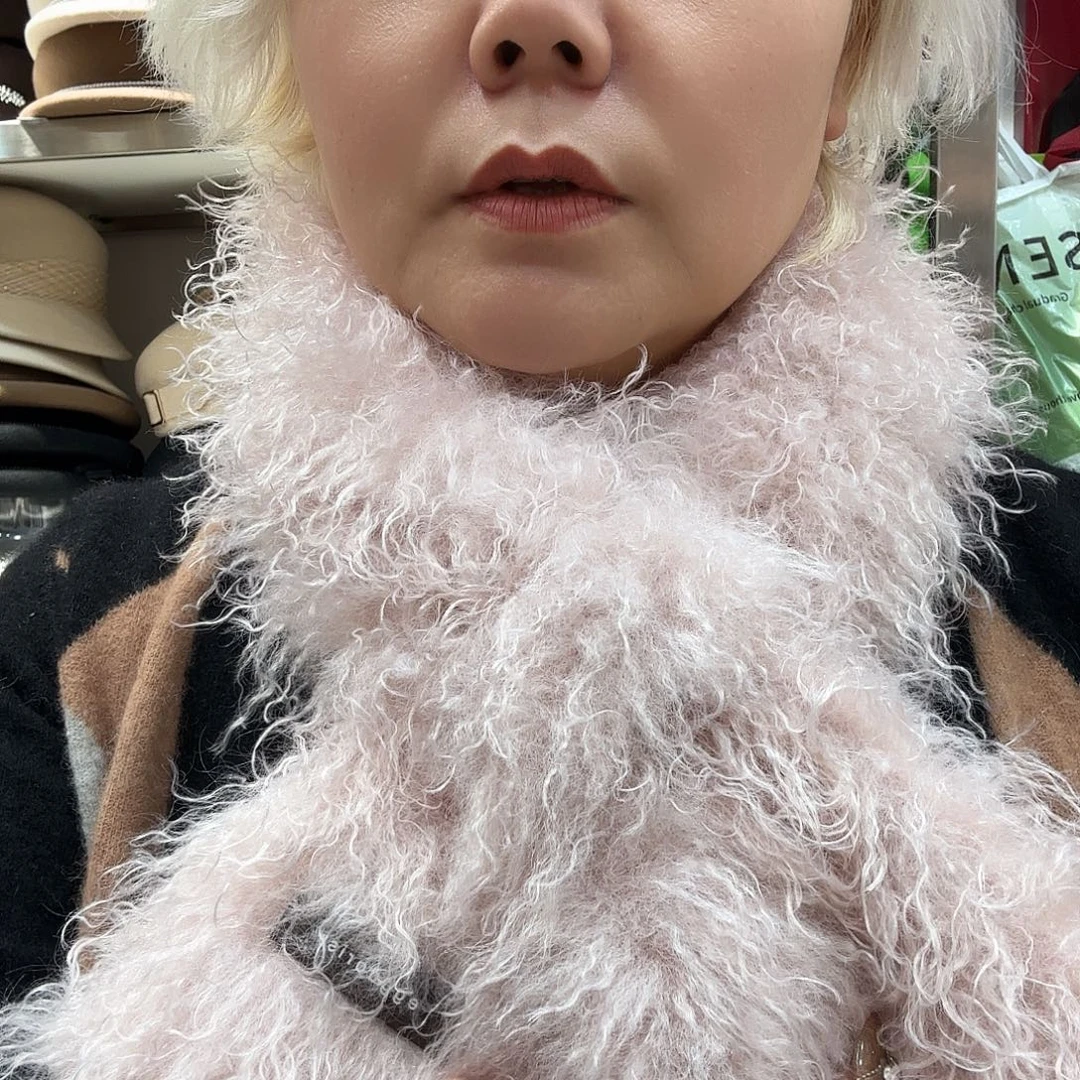 美丽诺羊毛粉色的