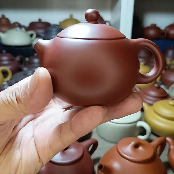 紫砂茶盘原矿红皮龙西施170cc半手工