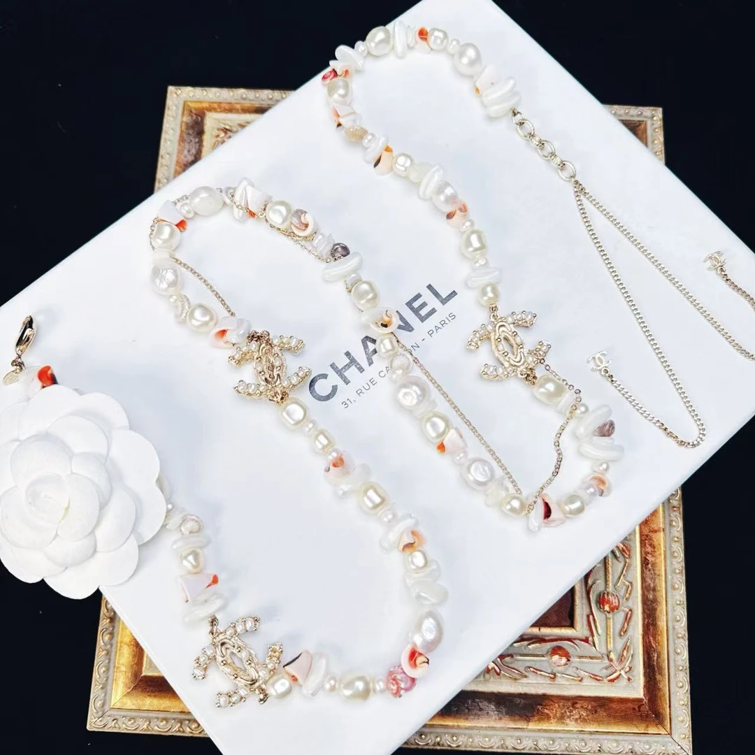 95新 Chanel/香奈儿 柚礼中古/香奈儿度假沙滩珍珠项链lz510575