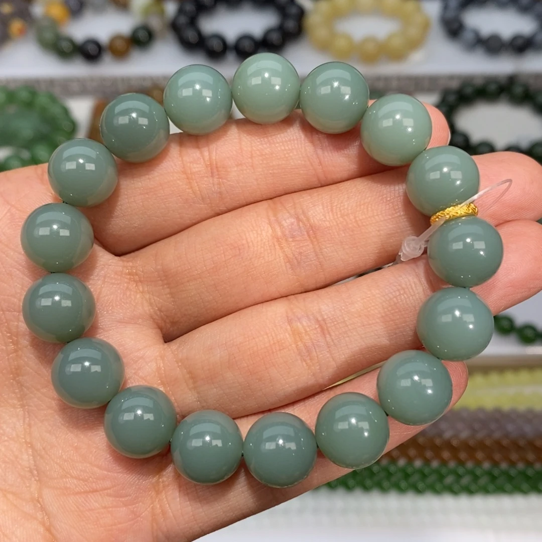 和田玉未镶嵌手串卡12