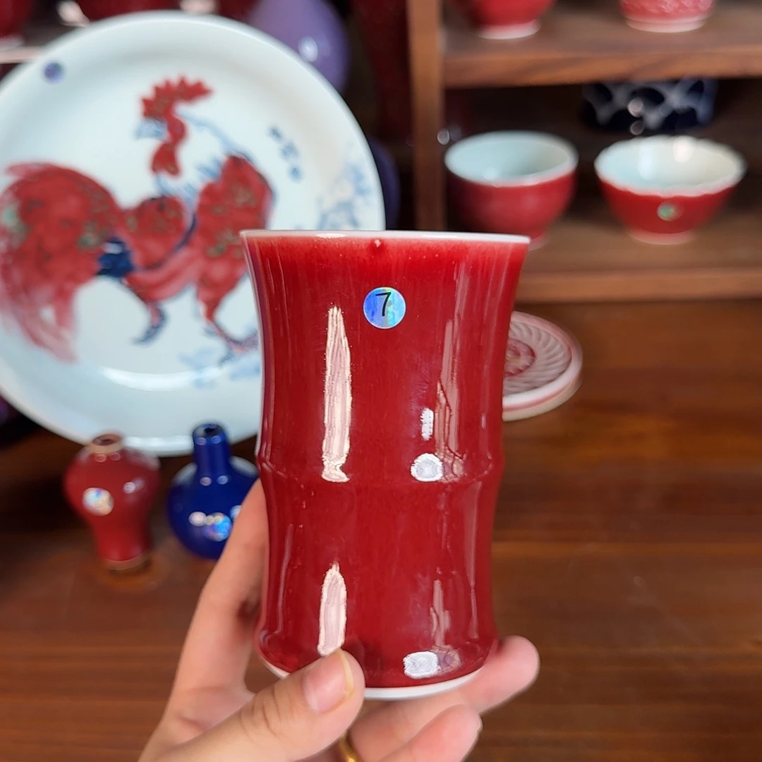 碟7号微瑕竹节杯纯手工#####