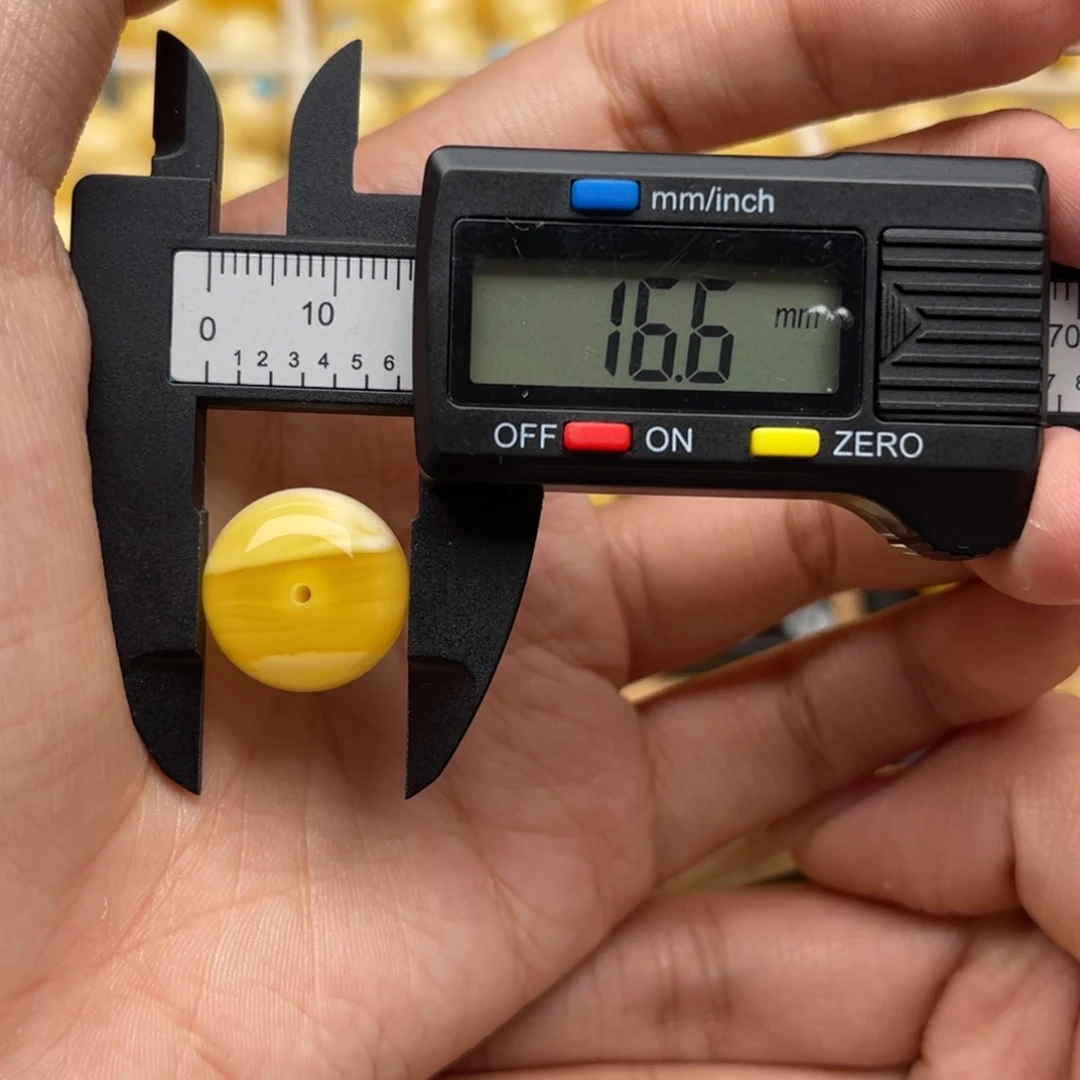 琥珀未镶嵌裸石蜜蜡墩子静