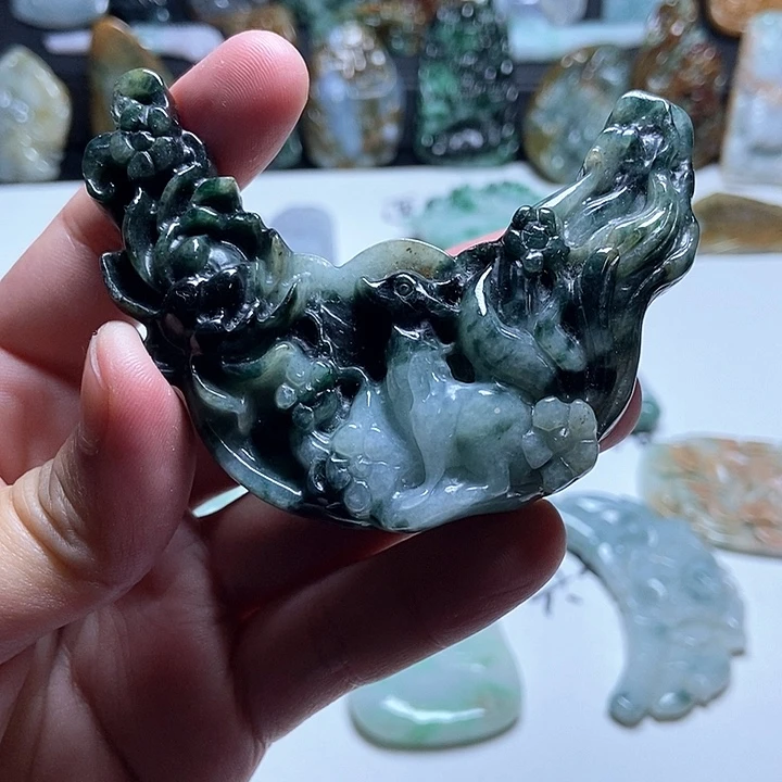 翡翠未镶嵌颈饰翡翠a货