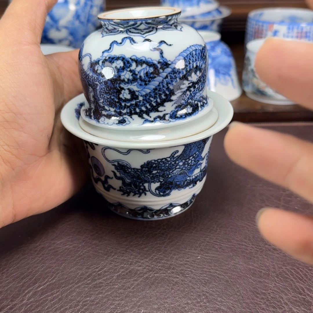 v***v瓷片当代景德镇陶瓷手绘茶具