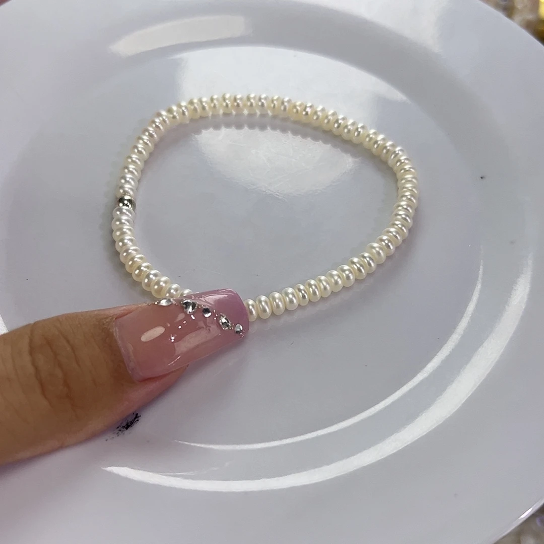 钛钢手绳淡水珍珠