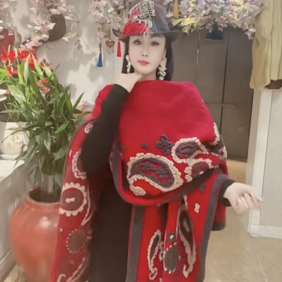 设计师原创厚款披肩