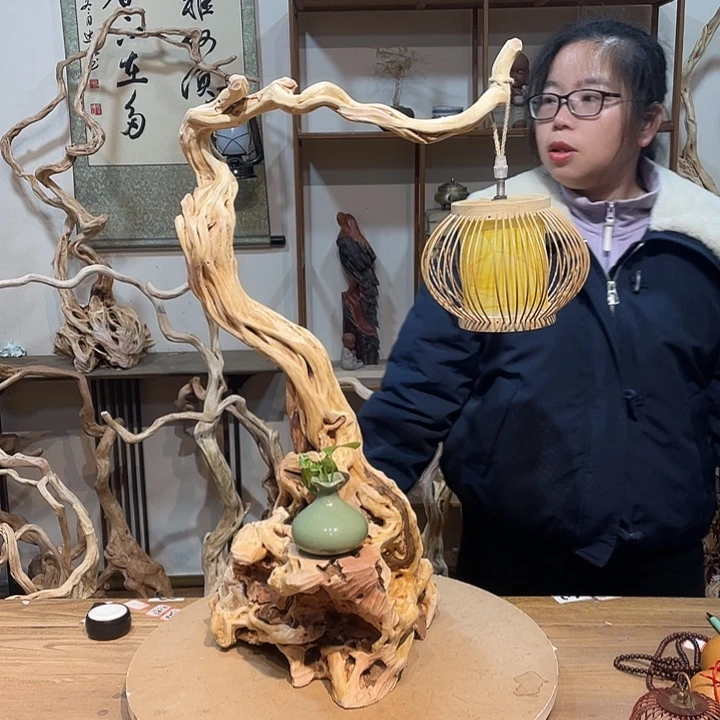 木杜鹃根根艺摆件1