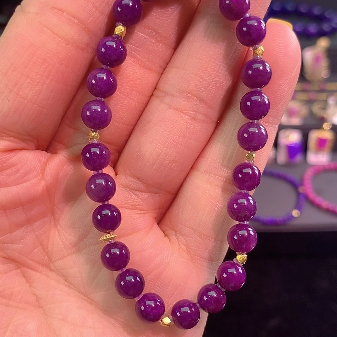 18K金镶嵌苏纪石（舒俱来）手串