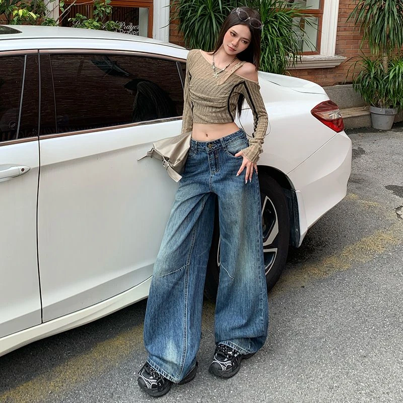 全场微瑕默认刺绣无运险（非图片）牛仔裤女