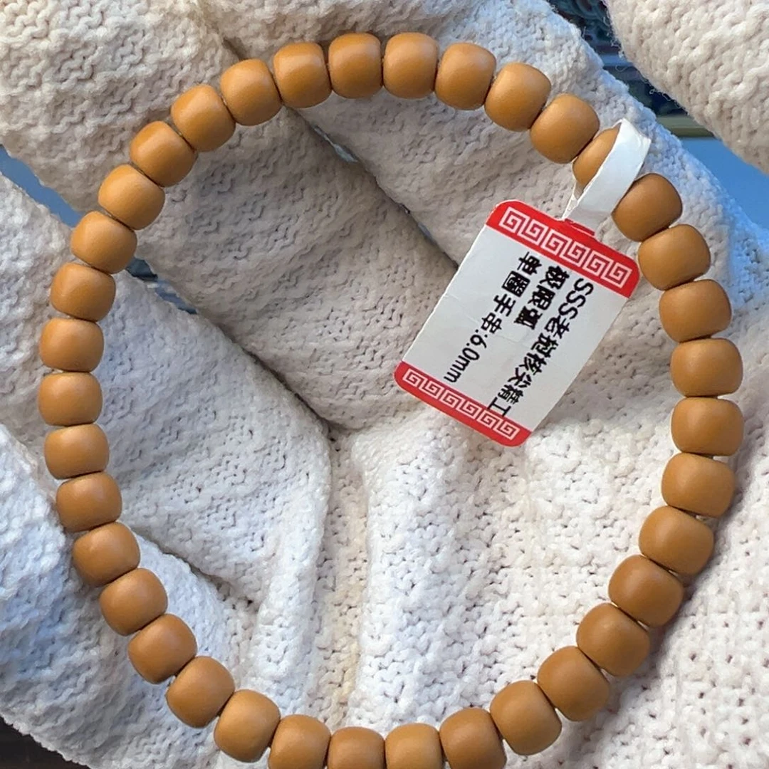 橄榄核手串小*巴橄榄核核尖6.0mm单圈极限弧