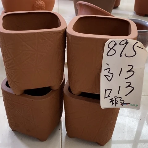 粗陶红陶绿植花盆895