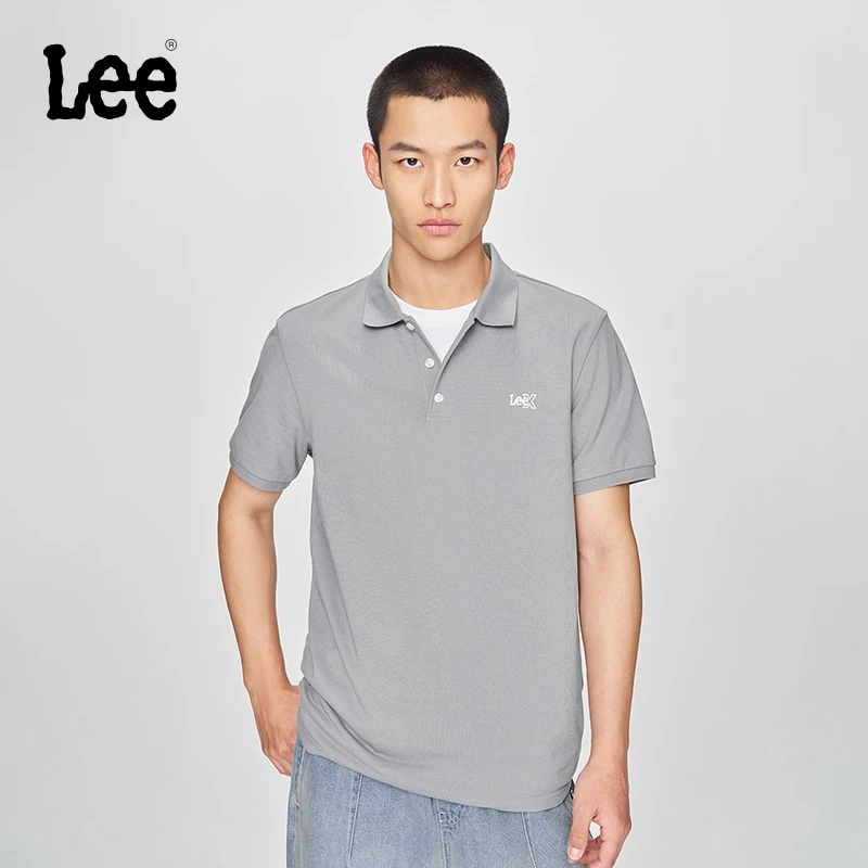 【凉感防紫外线POLO】Lee夏季经典翻领刺绣标透气polo