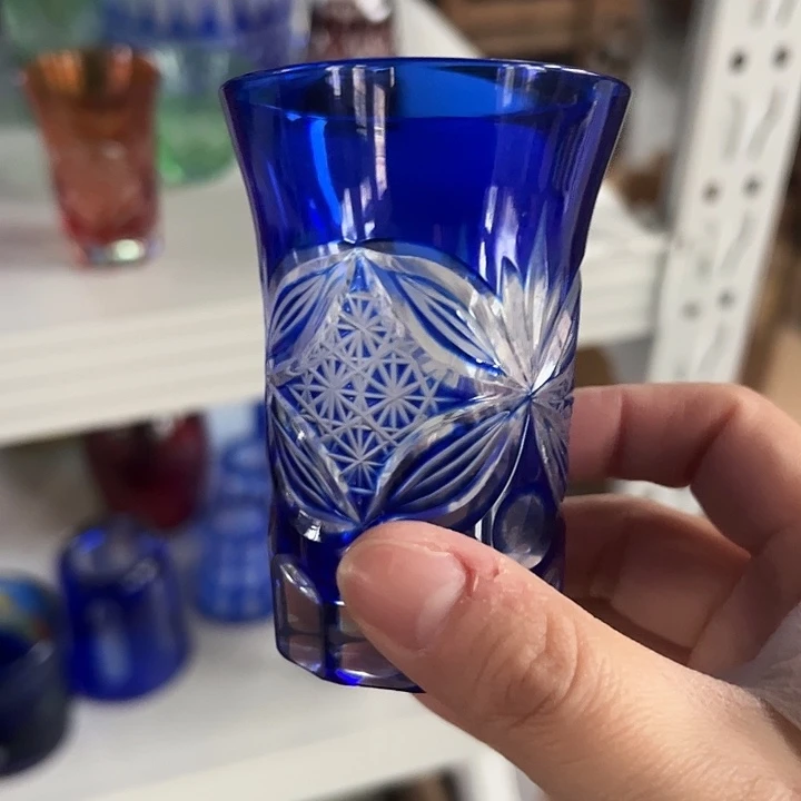 水晶玻璃平底款微瑕一个