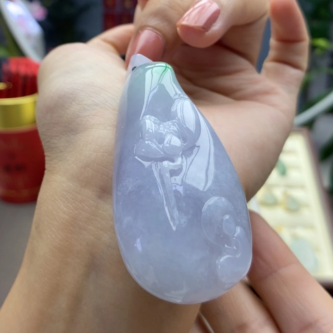 翡翠未镶嵌颈饰吊坠34