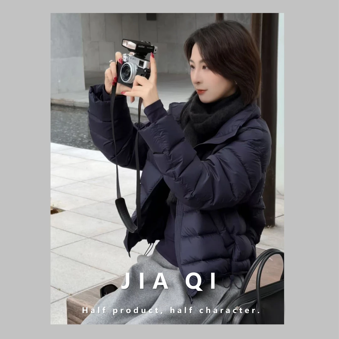 【佳琦】泡芙轻量感【小龟背】90白鸭绒0压感20D软糯泡芙羽绒服-E738Z