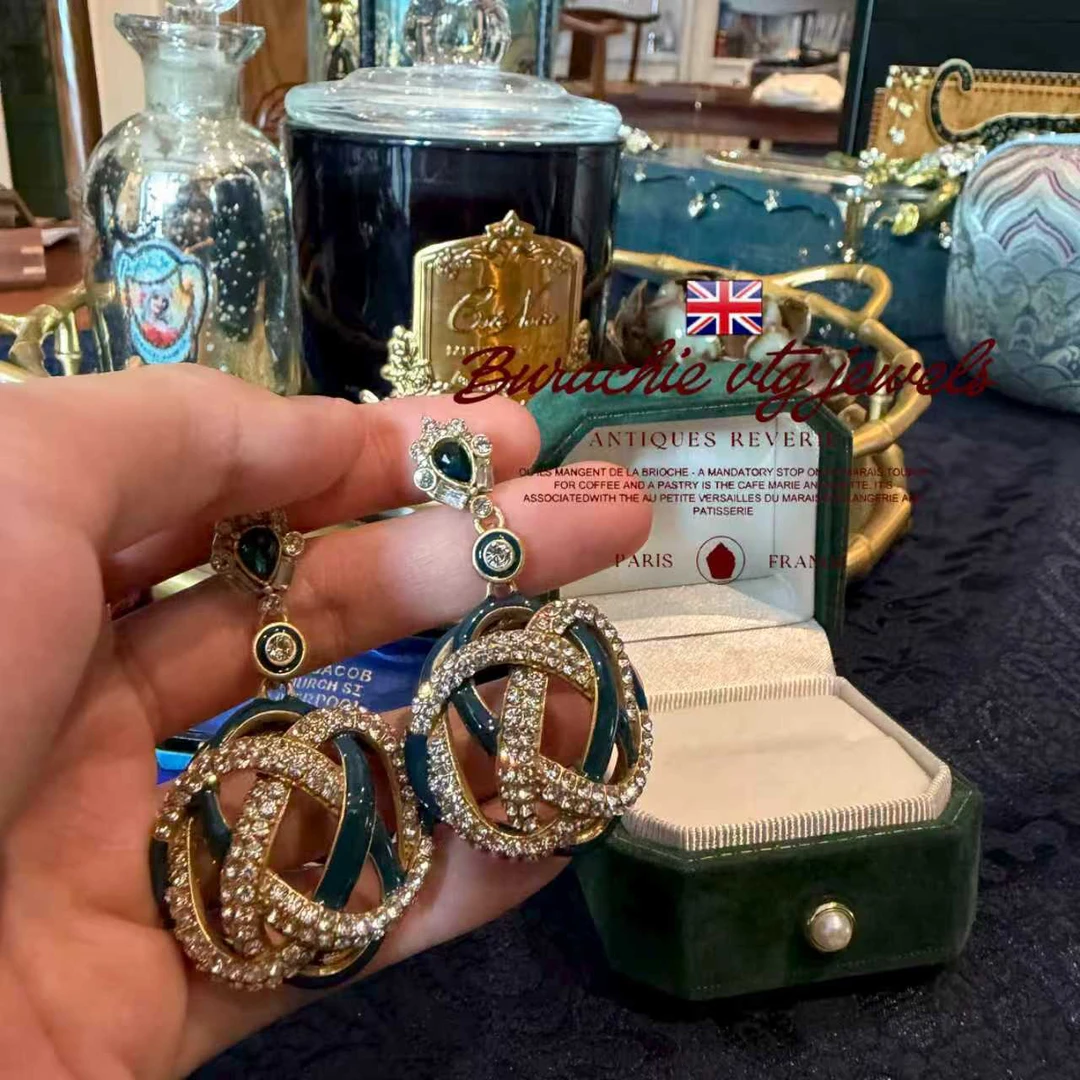 铜合金仿水晶耳饰 【4204】周年珍藏英｜经典原标克拉款CrownFrett