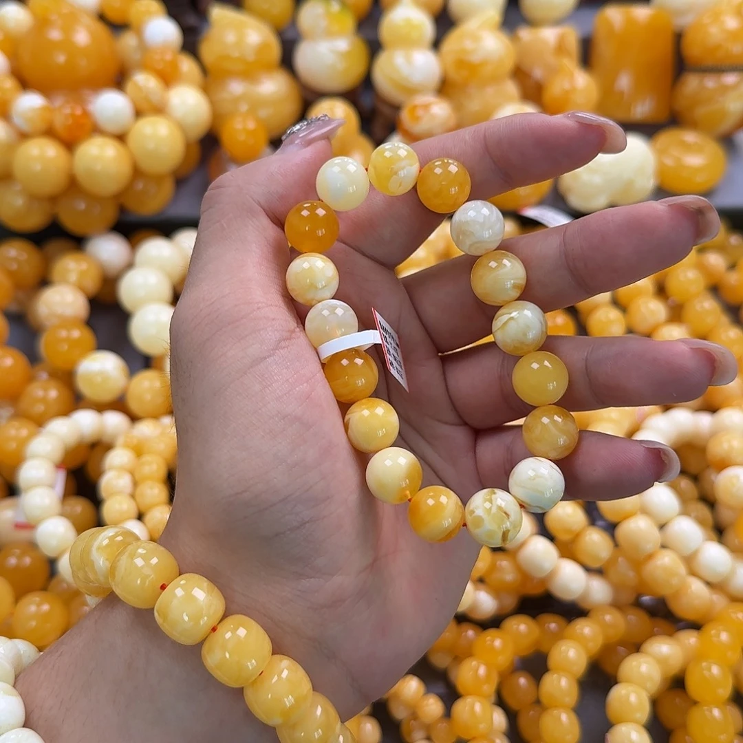 蜜蜡未镶嵌珠宝奇石12mm