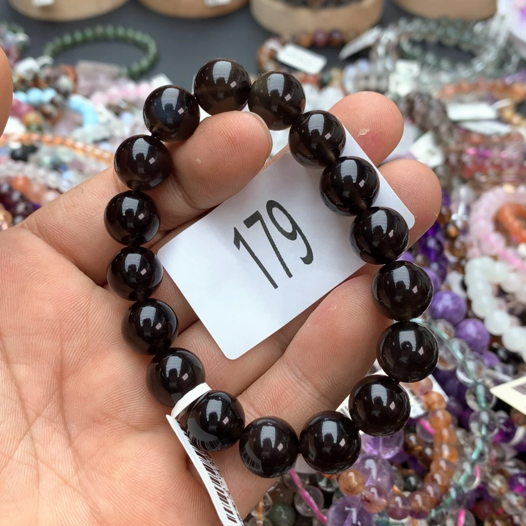 【闪购商品】黑曜岩手链未镶嵌手链