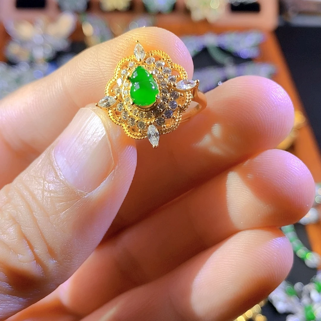 翡翠银S925镶嵌颈饰