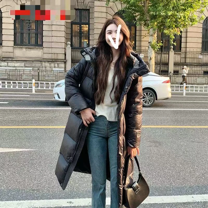 2024冬季新款黑金过膝长款羽绒服C610