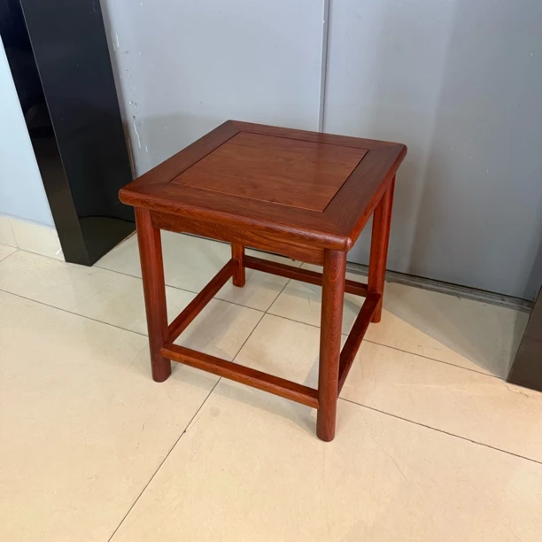 大果紫檀富贵凳46高大方凳家用客厅换鞋凳休闲矮凳