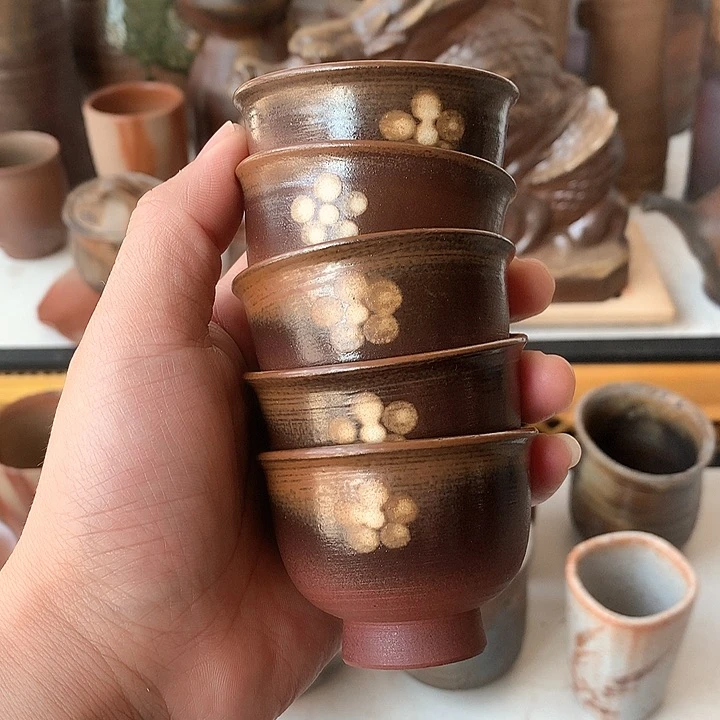 备前烧小杯子备前