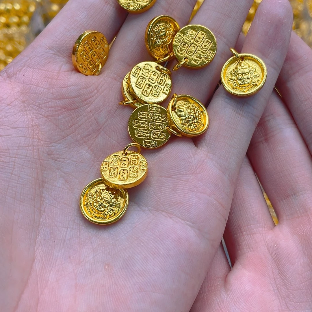 锆石铜合金吉言黄财神1个