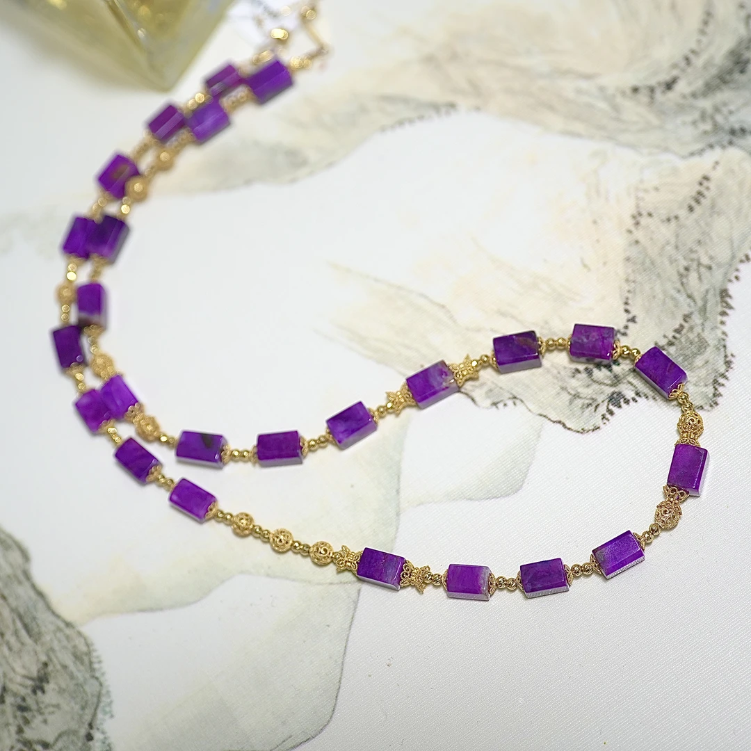 舒俱来果冻凝胶帝王紫项链174908