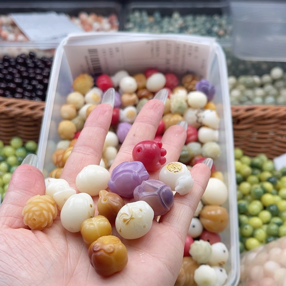 白玉菩提吊坠q16-18mm/10+2颗