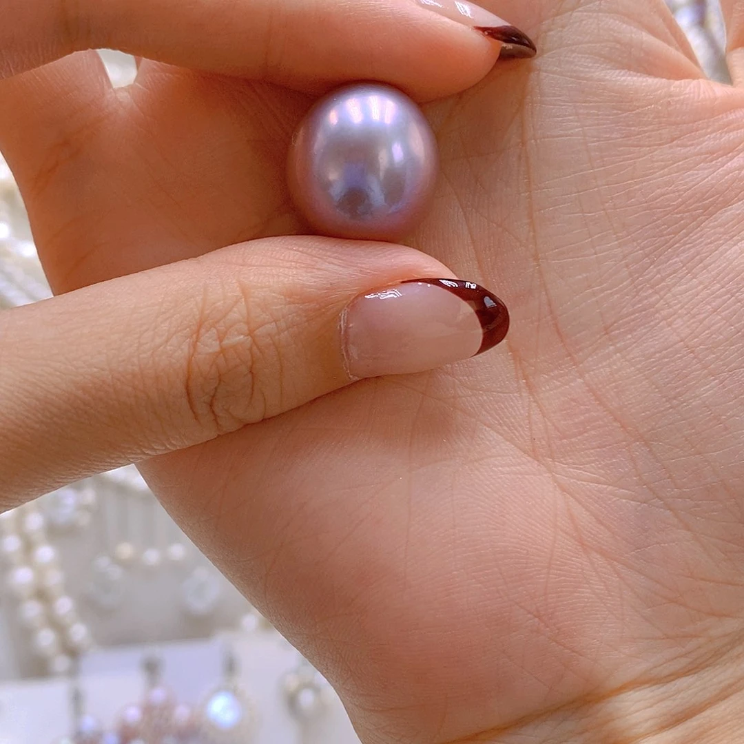 颈饰银S925镶嵌淡水珍珠