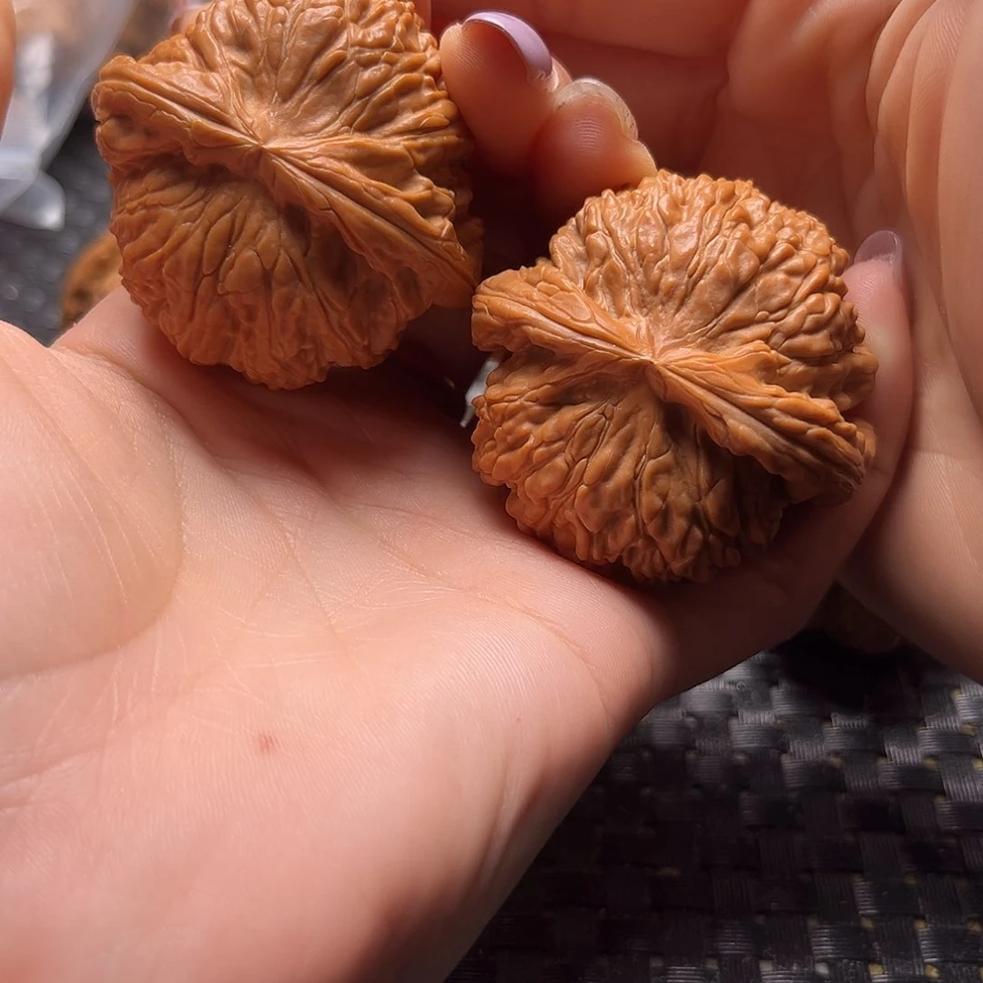 文玩核桃把件白狮子47