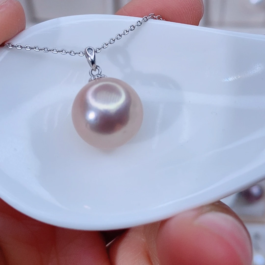 颈饰银S925镶嵌淡水珍珠