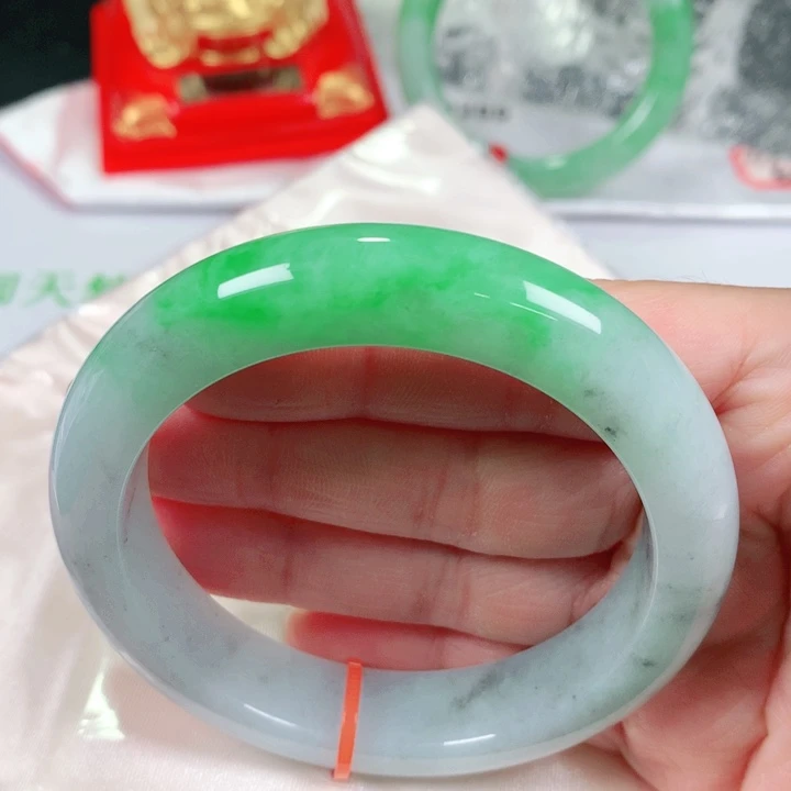 未镶嵌手镯翡翠   编号0285 正圈56+