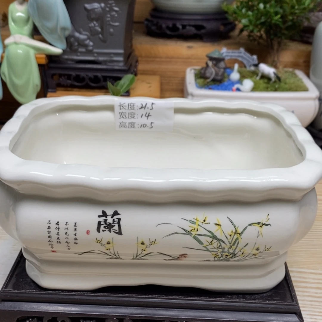 紫砂陶瓷艺术花盆陶瓷