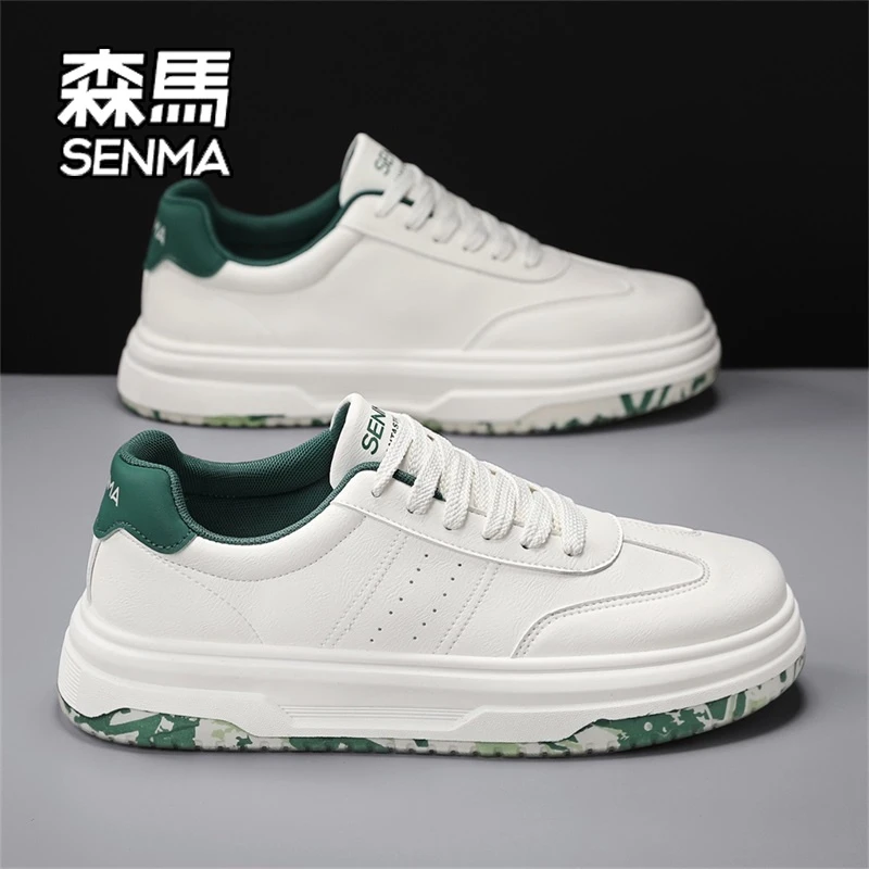 SENMA/森马冬季时尚休闲男鞋2025新款厚底运动小白鞋潮流百搭板鞋