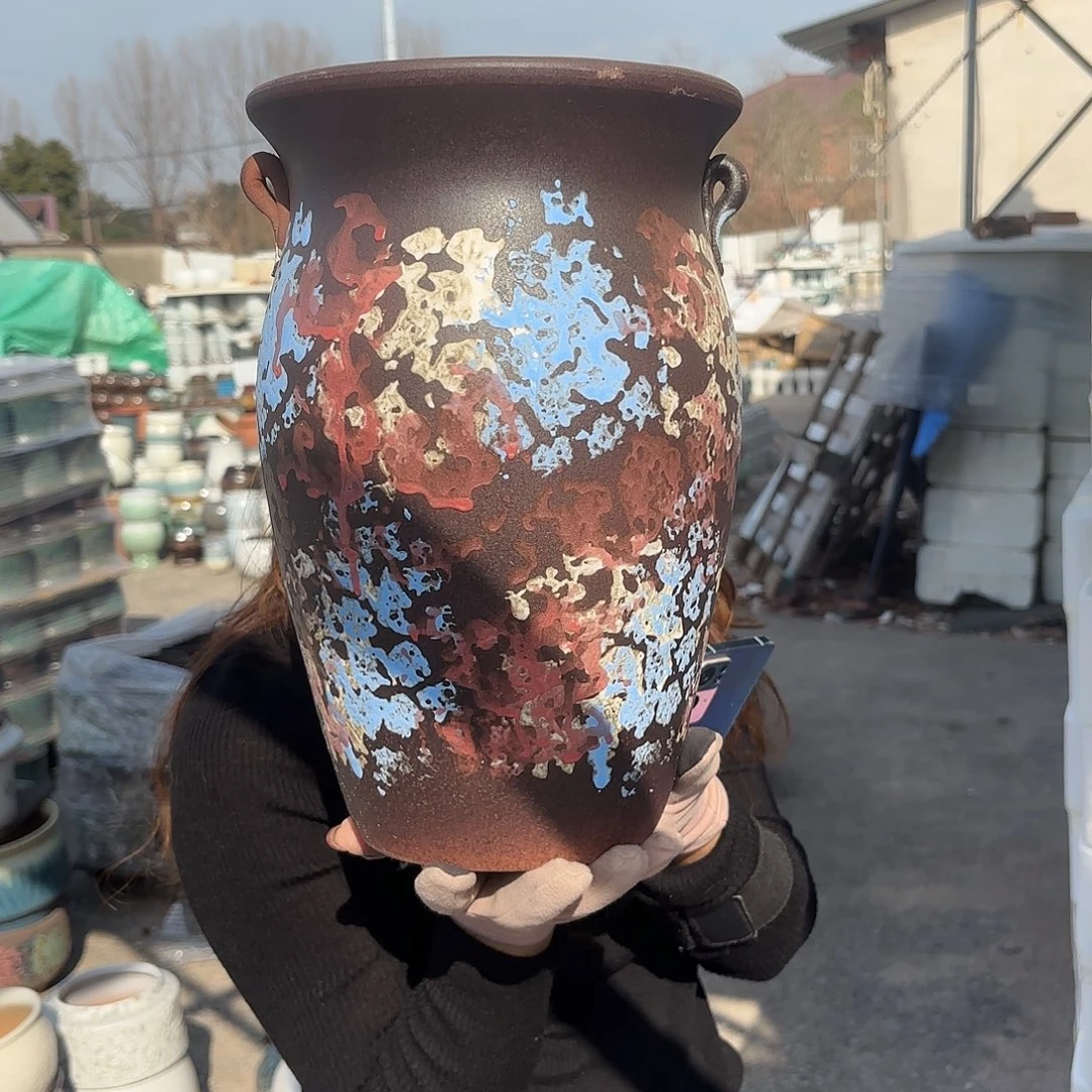 口径20高度32一个侘寂风耳朵送