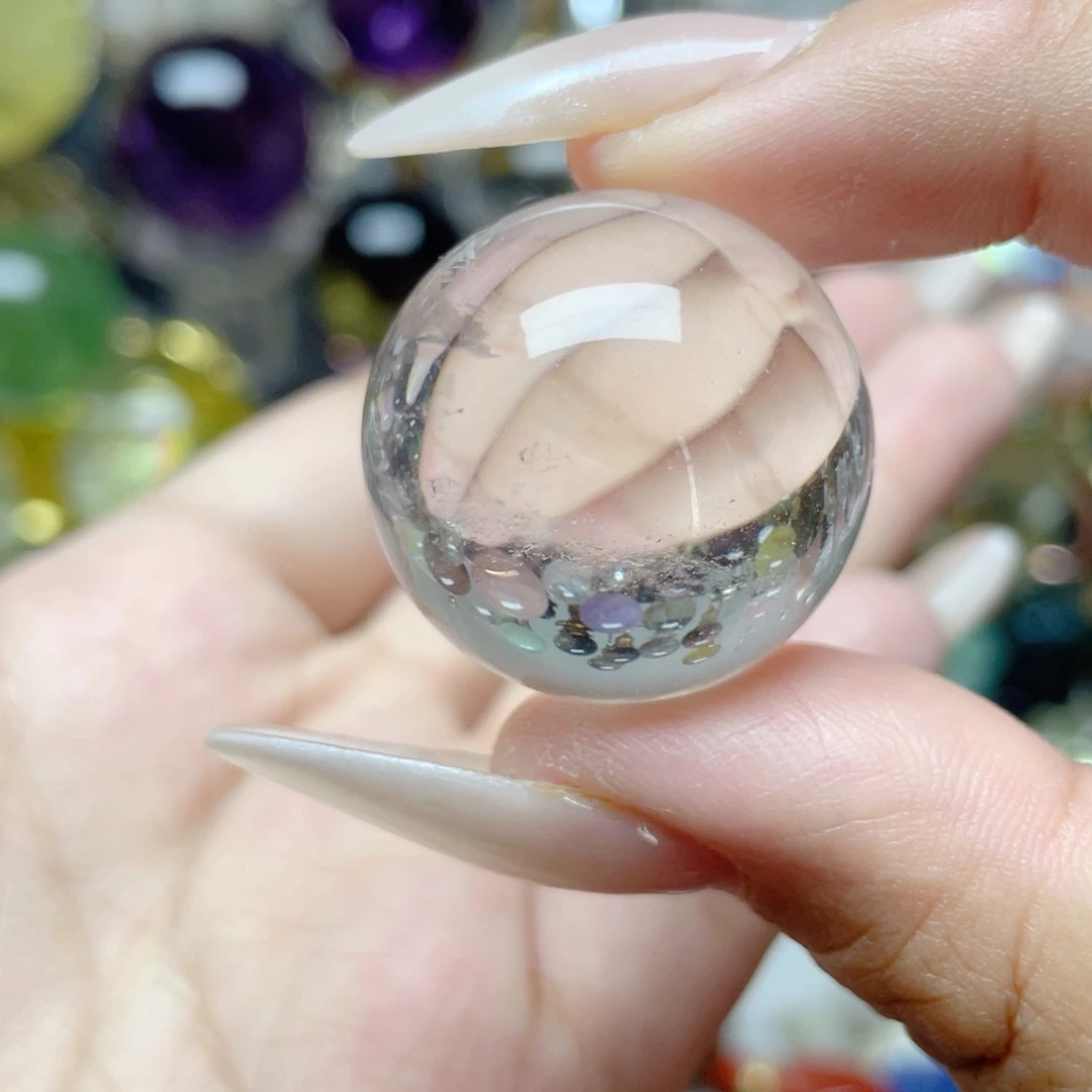 水晶珠宝半成品未镶嵌白水晶球