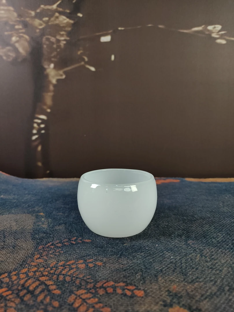 A125-白色琉璃客杯XCLL