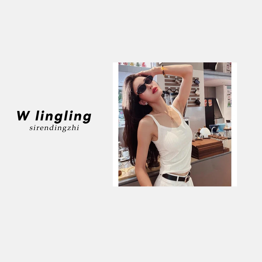 新新定制-小吊带背心女外穿带胸垫小短紧身款一体内搭打底487715