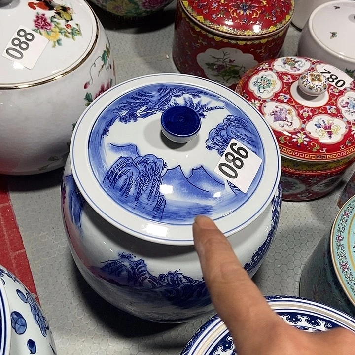 瓷片景德镇陶瓷罐086