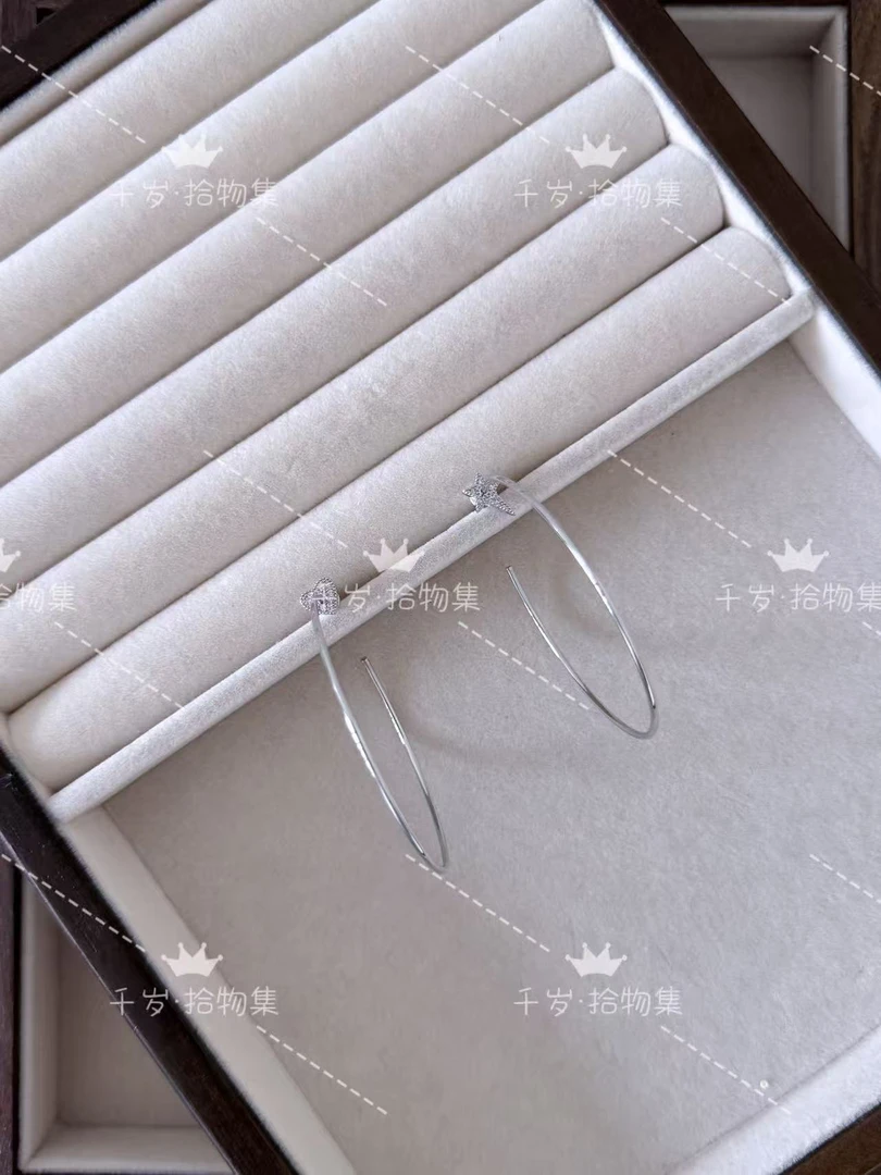 铜合金耳饰 爱心星星耳圈（169）