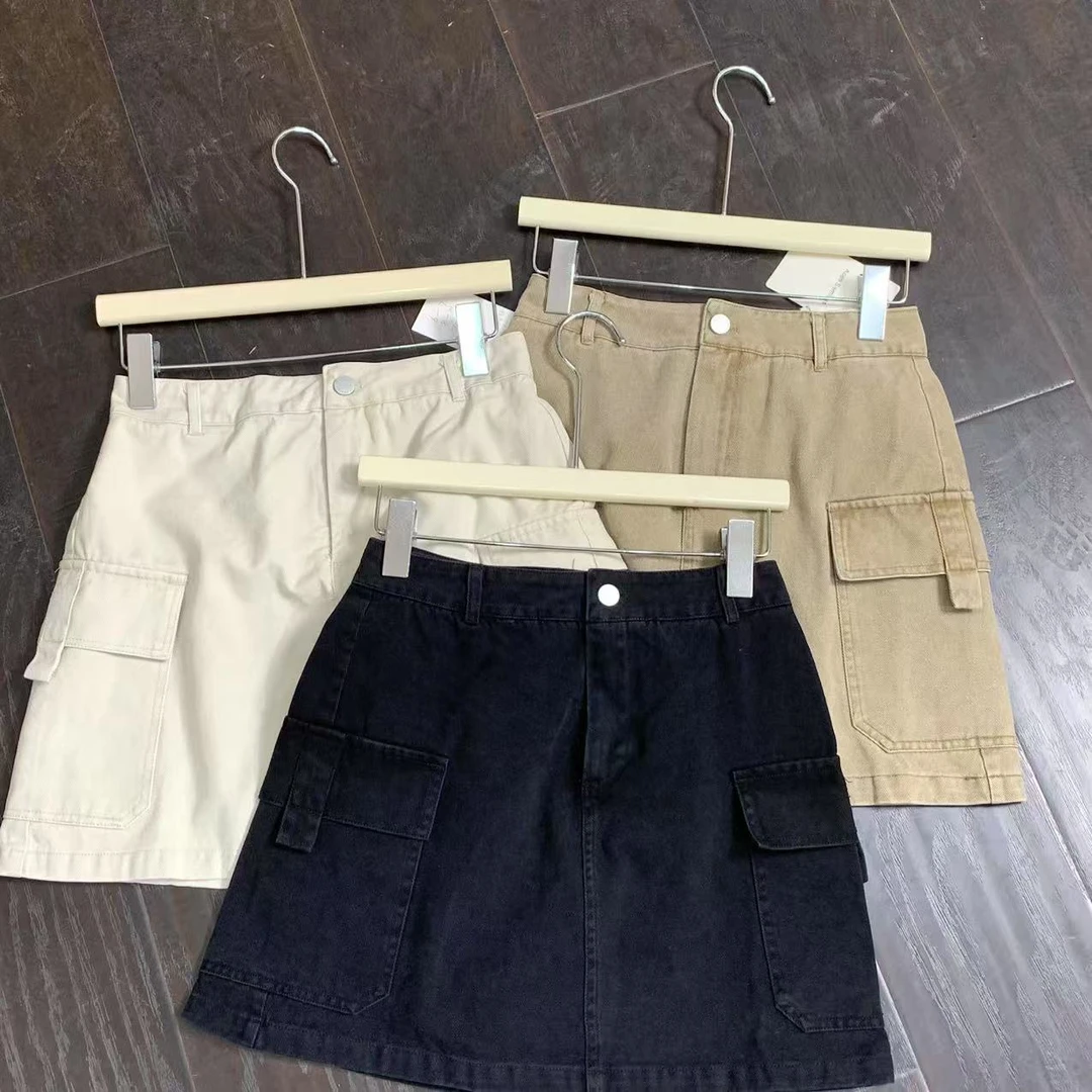 『雨美 Show』93153简约时尚百搭工装短裙